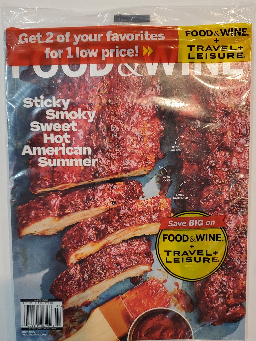 Food & Wine And Travel & Leisure Magazines July 2026